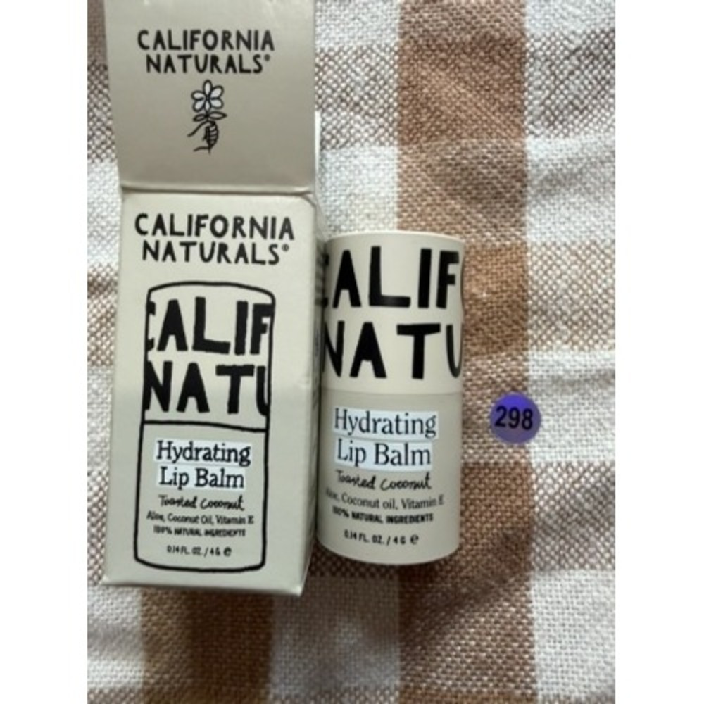 California Naturals Hydrating Lip Balm Toasted Coconut 0.14 oz 100% Natural New